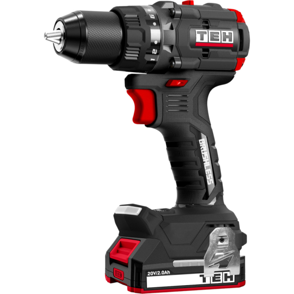 Дрель аккумуляторная 20V TEH TDBL1020-2B