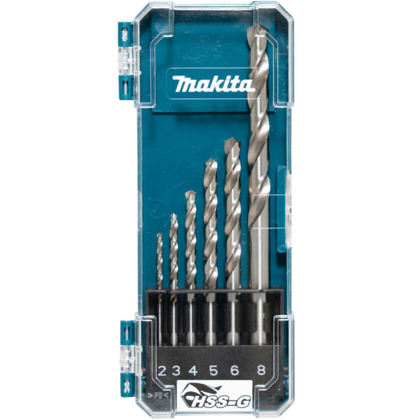Набор сверл Makita по металлу HSS-G 6 шт   D-75742