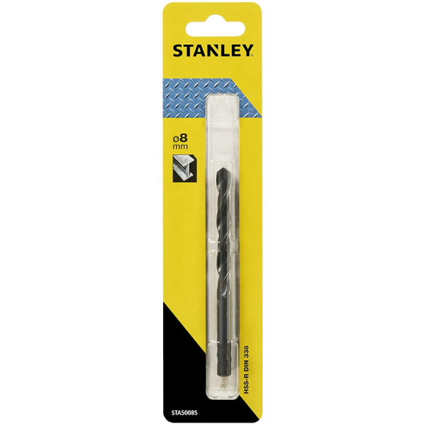 Сверло STANLEY по металлу HSS-R  8*117   STA50085