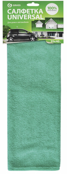 Салфетка микрофибра GRASS универсальная 35*40см   IT-0306