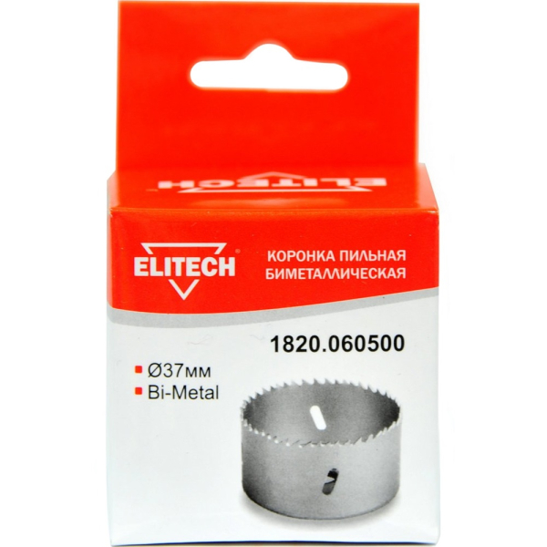 Цифенбор биметаллический ELITECH 37 мм   1820.060500