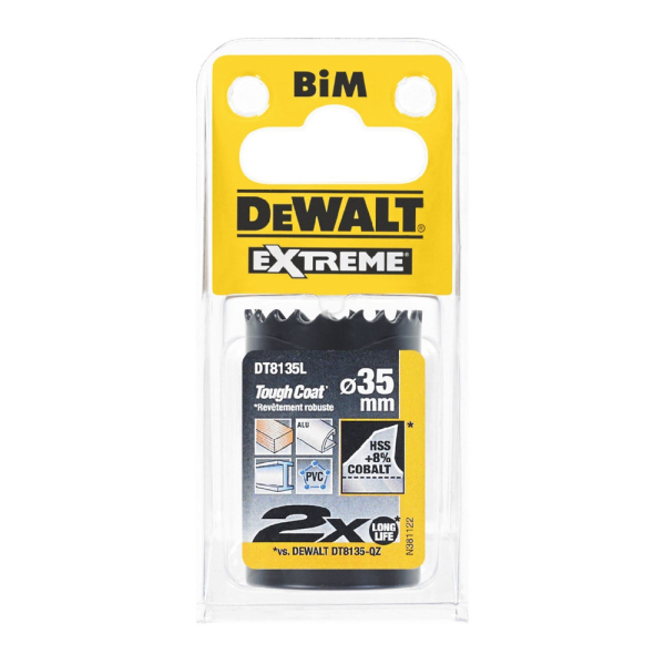 Цифенбор с карбидным покрытием DEWALT DT 8135 L 35*37 мм