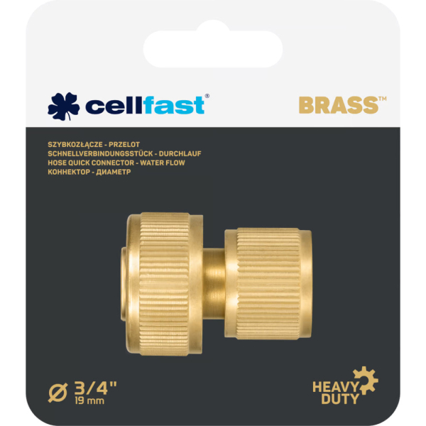 Коннектор CELLFAST BRASS 3/4'' латунный