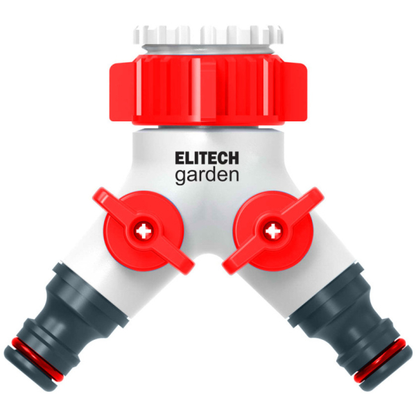 Распределитель потоков ELITECH Garden 2-х канальный 3/4" 1"   HF 005
