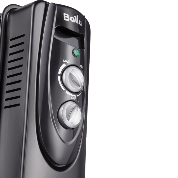 Масляный радиатор BALLU BOH/CL-05BRN 1000 Classic black, 5 секций