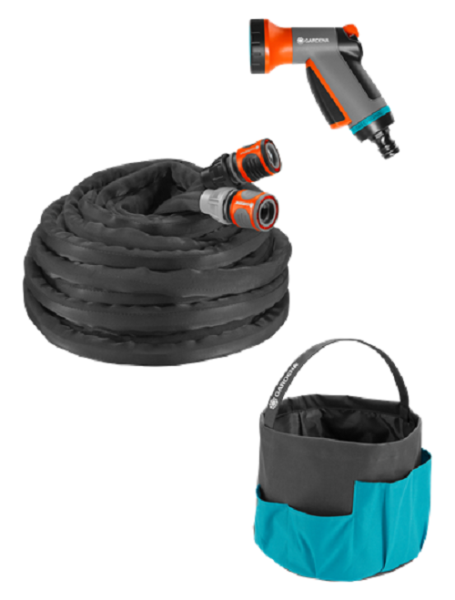 Шланг текстильный Gardena Liano 1/2" 10 м + комплект     18429-20.000.00
