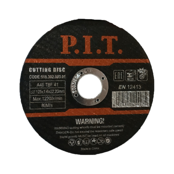 Диск отрезной P.I.T. 125*1,6 по металлу
