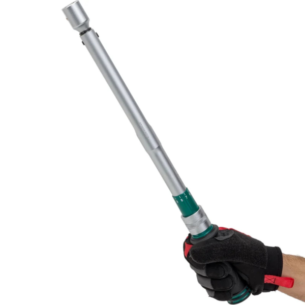 Динамометрический ключ JONNESWAY 1/2"DR со сменными рожковыми насадками 13-30мм и приводом 40-200 НМ