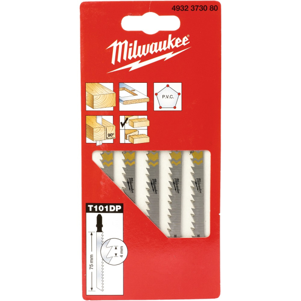 Пилочки Milwaukee для лобзика T101DP 75 мм 5 шт