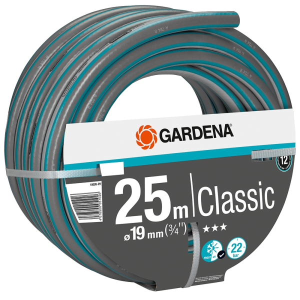 Шланг Gardena Classic 3/4" 25 м, 19 мм     18026-29.000.00