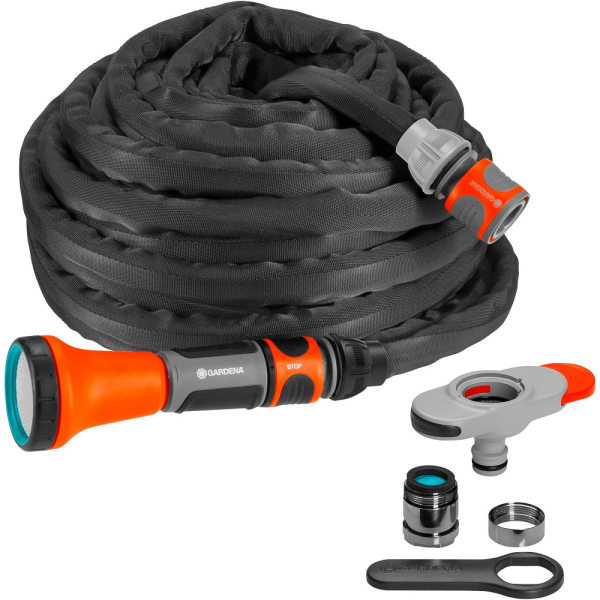 Шланг текстильный Gardena Liano 1/2" 10 м + комплект   18427-20.000.00