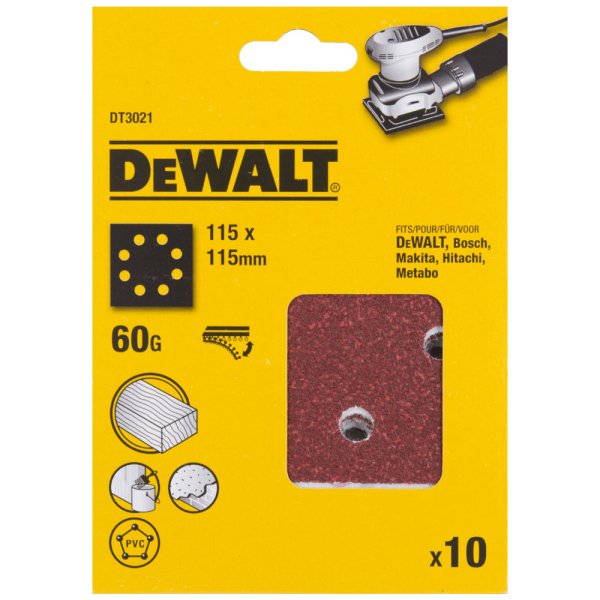 Лента шлифовальная DEWALT 115*115 Р-60   DТ 3021 QZ