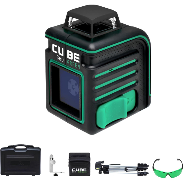 Лазерный уровень ADA CUBE 360 GREEN Ultimate Edition