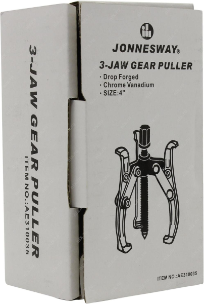 Съемник JONNESWAY с 3 поворотными двусторонними захватами 4"/100 мм