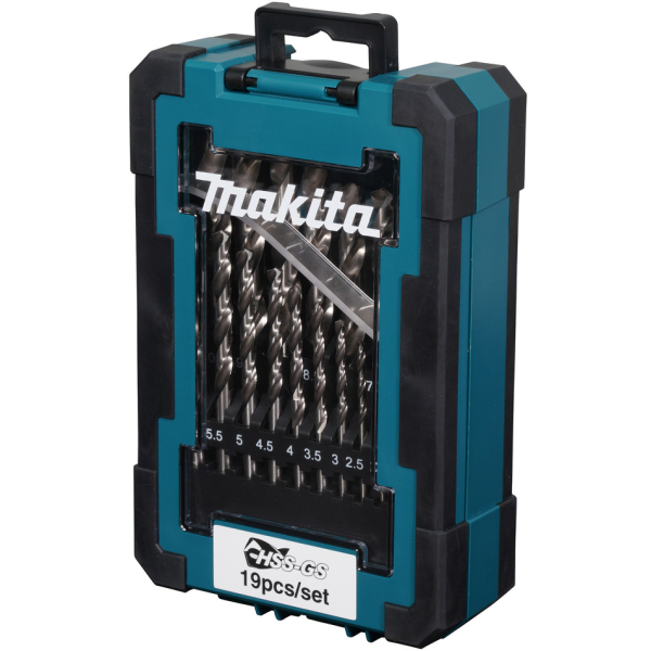 Набор сверл Makita по металлу HSS-GS 19 шт   D-78352