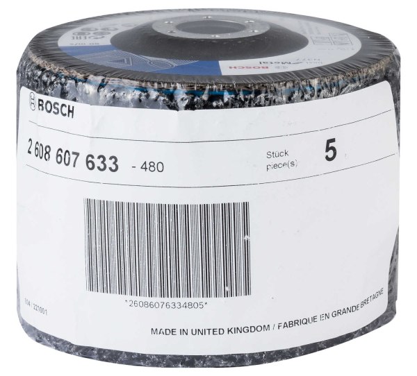 Круг зачистной BOSCH 125*22,2 мм     2.608.607.633