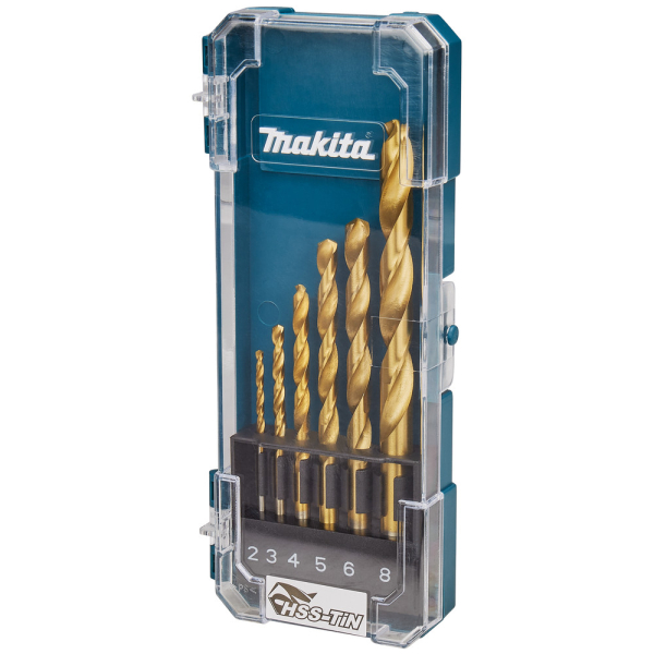Набор сверл Makita по металлу HSS-TiN 6 шт   D-72833