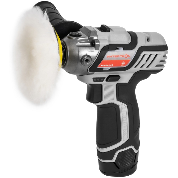 Полировальная машина аккумуляторная Интерскол АПМ-76/12Э 7 пр.  806.0.0.70
