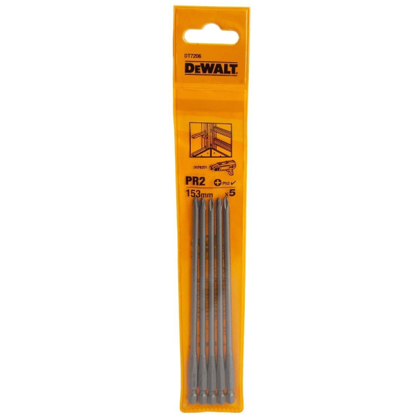 Бита DEWALT PR2 153 мм для DCF6201 5шт   DT 7206