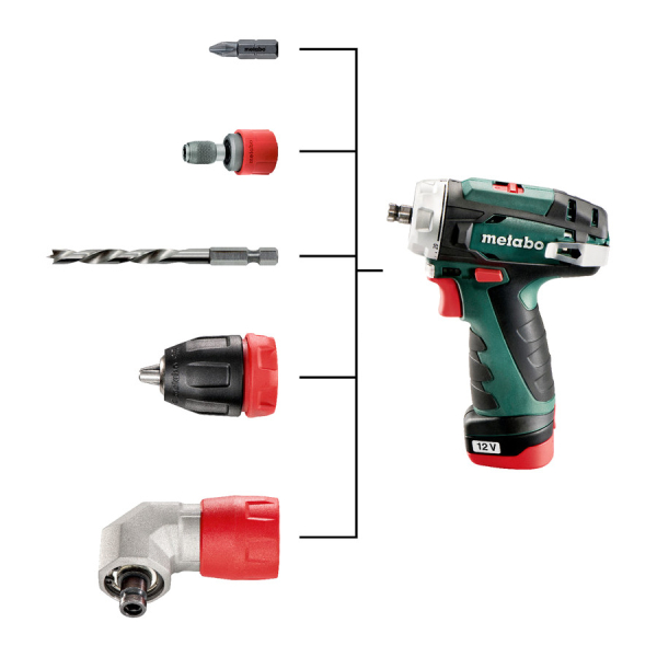 Дрель аккумуляторная Metabo PowerMaxx BS Quick 12 В   600156950