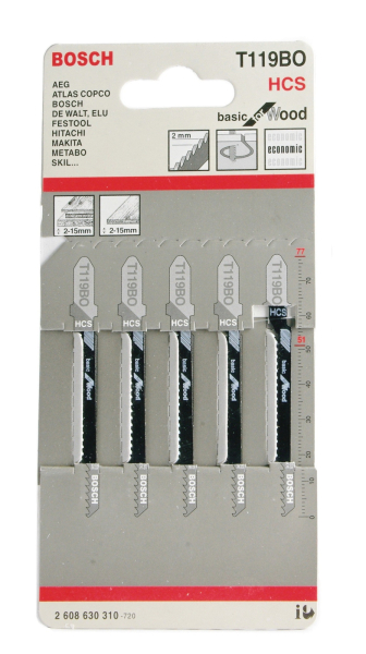 Пилочки BOSCH  T 119  BO     2.608.630.310