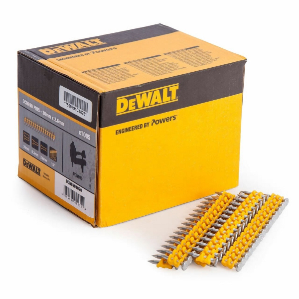 Гвозди DEWALT DCN 8901020 2,6*20 мм 1005шт. желтые