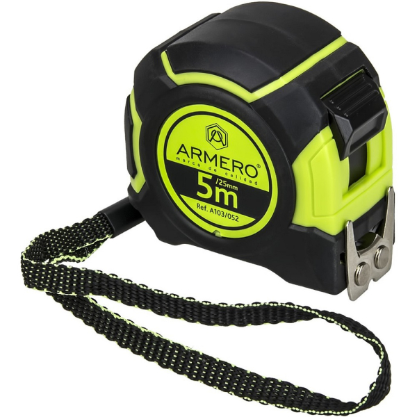 Рулетка ARMERO с фиксатором 5м*25мм   A103/052