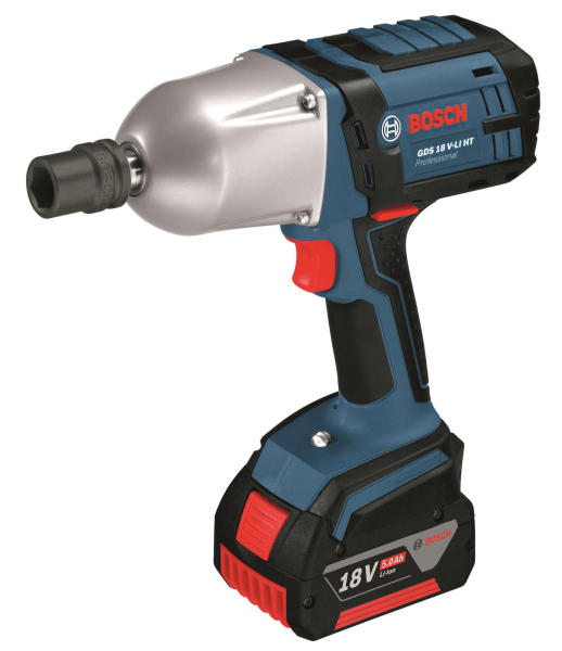 Гайковерт аккумуляторный BOSCH GDS 18 V-LI HT	L-Boxx     0.601.9B1.30A