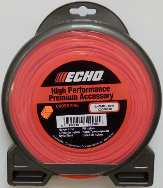 Леска ECHO Cross Fire Line 2.4mm*88 m       C2070138