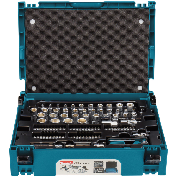 Набор бит, ключей и головок Makita 120 предметов   E-08713