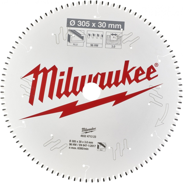 Диск п/п Milwaukee 305*30*96 мм  алюминий