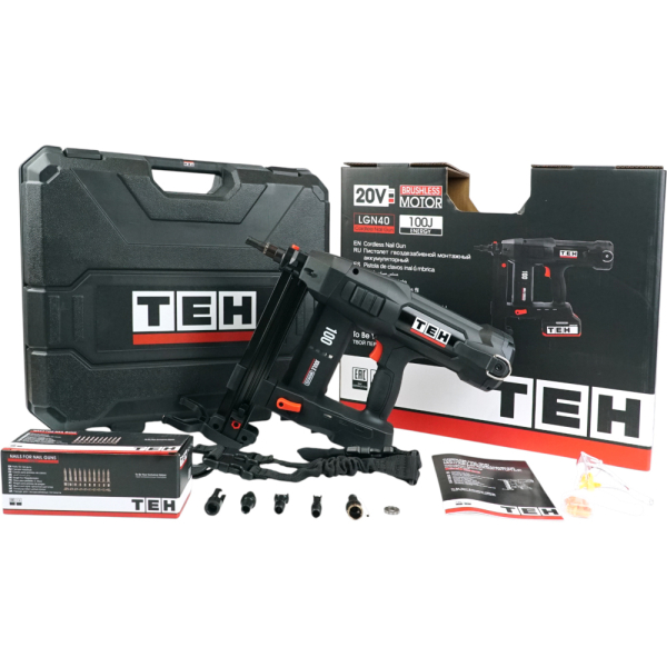 Пистолет гвоздезабивной монтажный аккумуляторный 20V (без АКБ и ЗУ) TEH LGN40