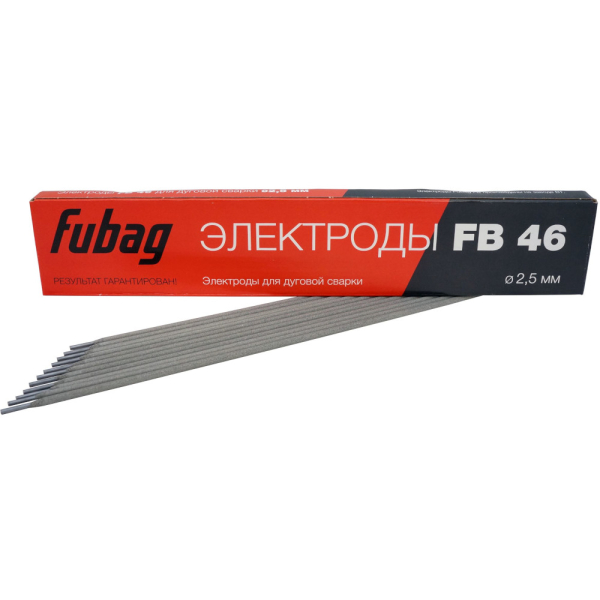 Электроды Fubag с рутилово-целлюлозным покрытием FB 46 D 2.5мм (0.9 кг)  38855