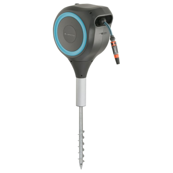 Катушка со шлангом автоматическая Gardena RollUp S голубая  18604-20.000.00