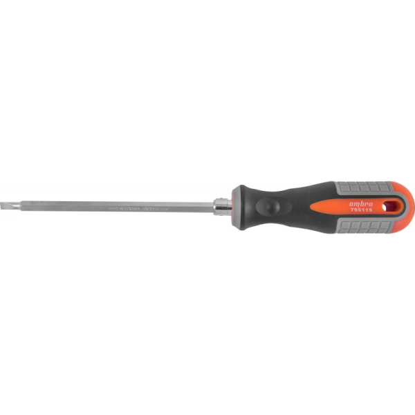Отвертка OMBRA стержневая двусторонняя ROUND GRIP, РН1,SL5x150 мм   755115