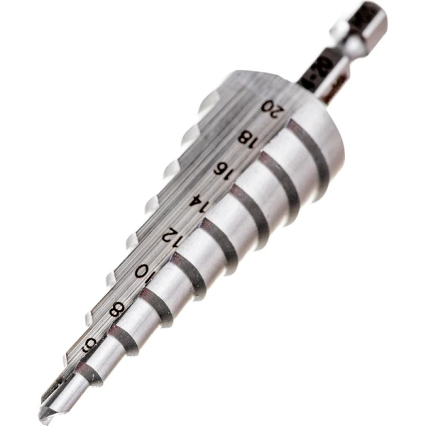 Сверло ступенчатое Makita HSS ф 4-20мм   D-40098