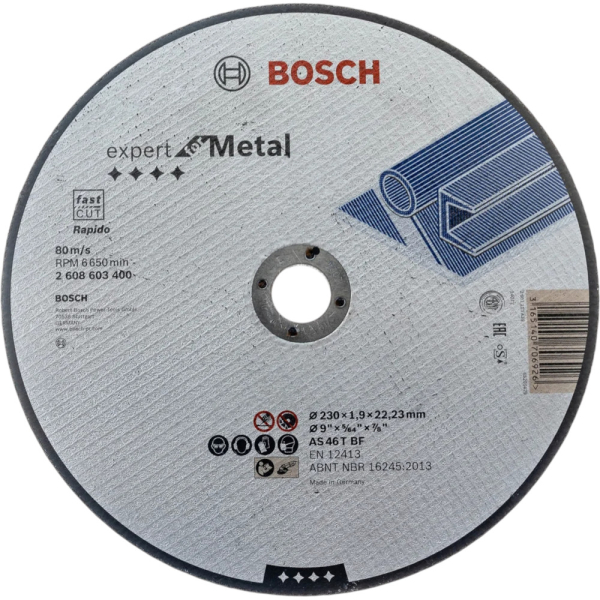 Диск абразивный BOSCH 230*22*1,9 металл     2.608.603.400