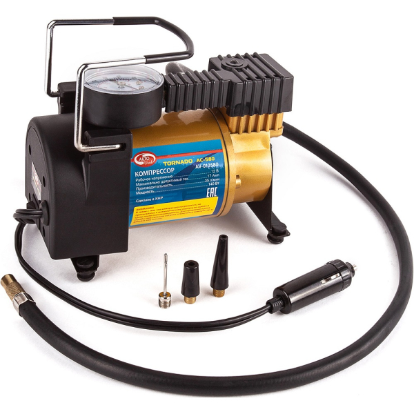 Компрессор автомобильный AUTOVIRAZH AC 580 Торнадо   AV-010580