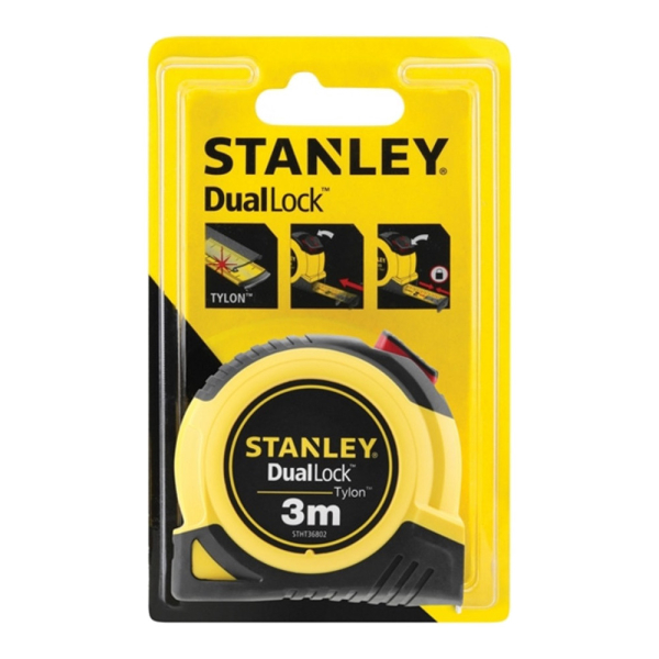 Рулетка STANLEY TYLON DUAL LOCK измерительная 3м*13мм     STHT36802-0
