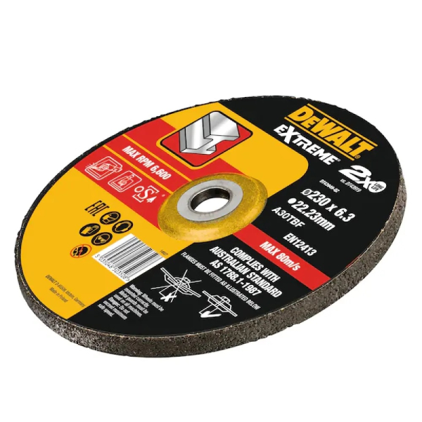 Диск абразивный DEWALT EXTREME 230*6,3*22,23 металл DT 43949