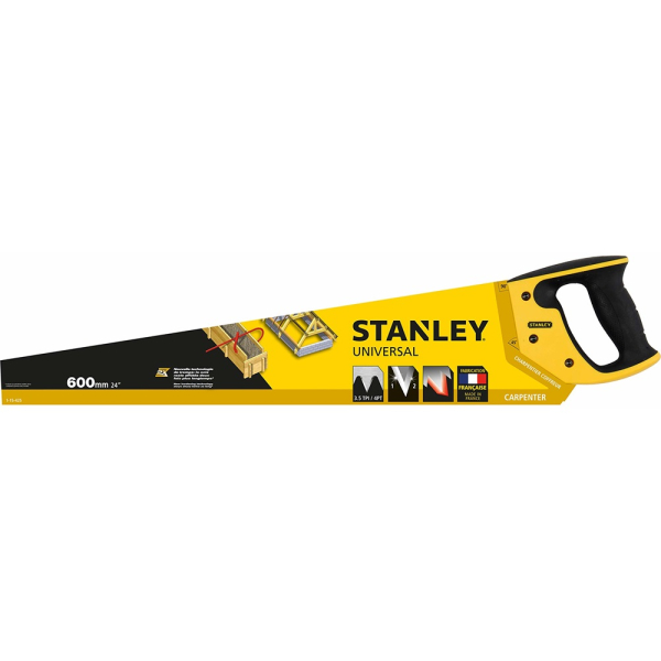 Ножовка STANLEY по дереву 3,5*600мм     1-15-425