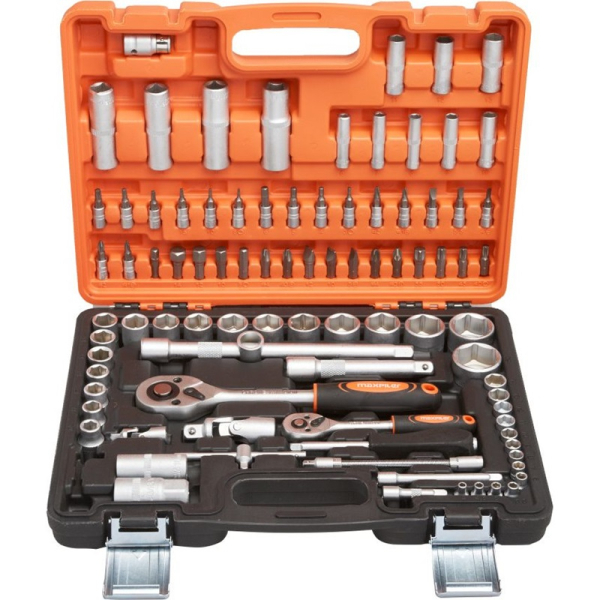 Набор инструмента MAXPILER MXT-94-SET (94 предмета, 1/2" и 1/4", CrV)   MXT-94-SET