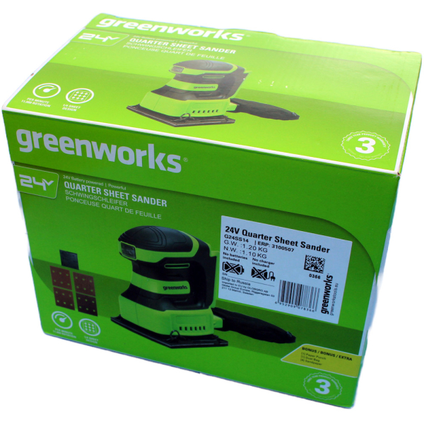 ПШМ GREENWORKS G24SS14 24 V без акк и з/у   3100507
