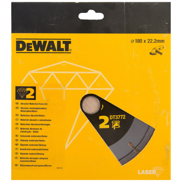 Диск алмазный DEWALT DT 3772 180*22,2 мм сегмент