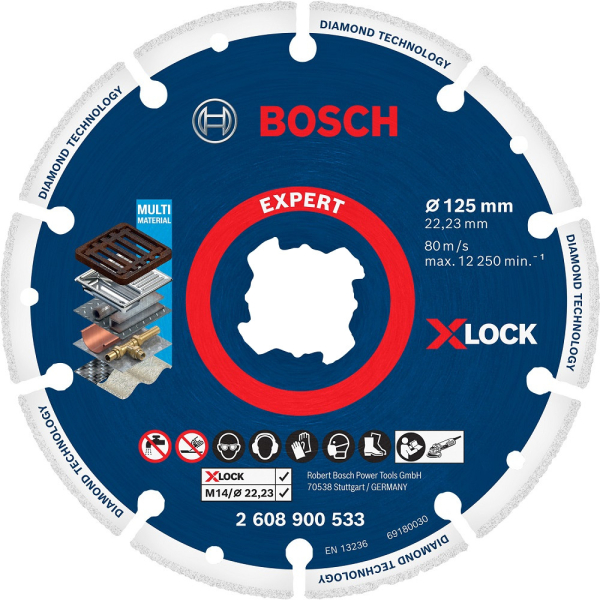 Диск алмазный BOSCH X-LOCK 125х 125*22,23 мм   2.608.900.533