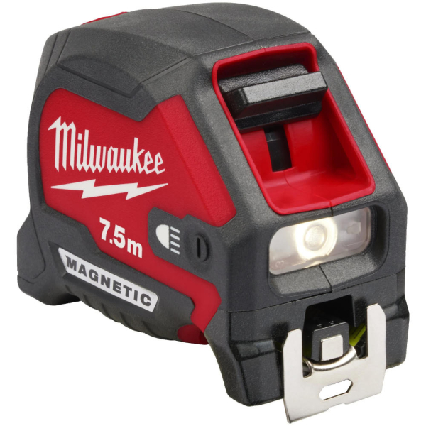 Рулетка Milwaukee PREMIUM магнитная MAGNETIC GEN III 7.5м*30мм с LED подсветкой