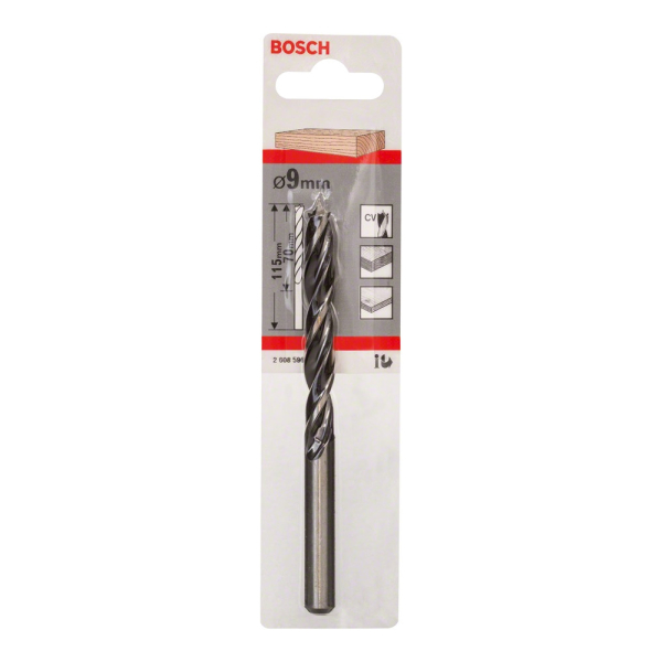 Сверло BOSCH 9*80 по дереву спиральное     2.608.596.306