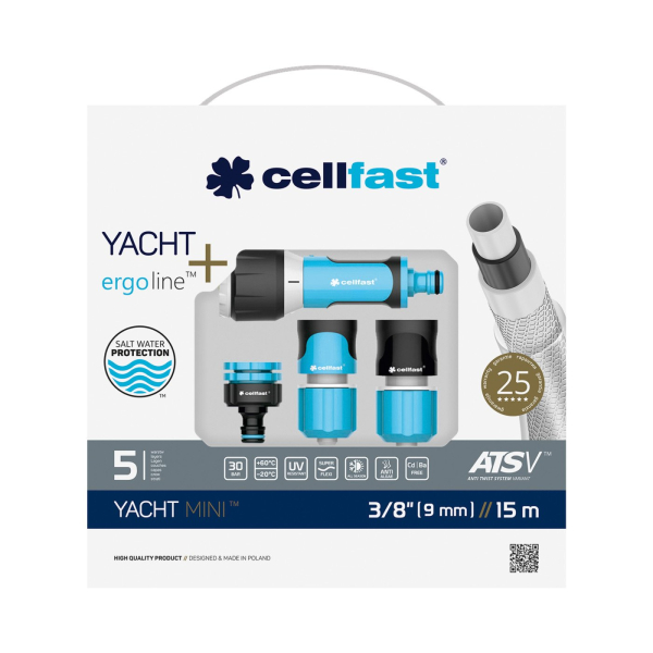 Поливочный набор CELLFAST YACHT Mini3/8'' 15 м