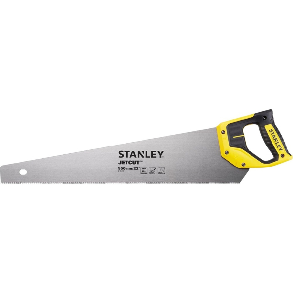 Ножовка STANLEY JEТ- CUT по дереву с мелким закаленным зубом 11х550мм     2-15-244
