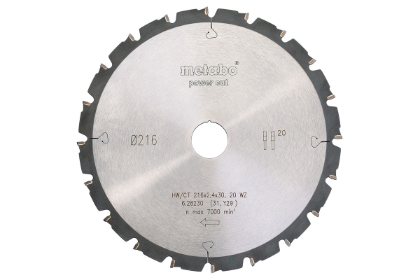 Диск пильный Metabo 216*30*20